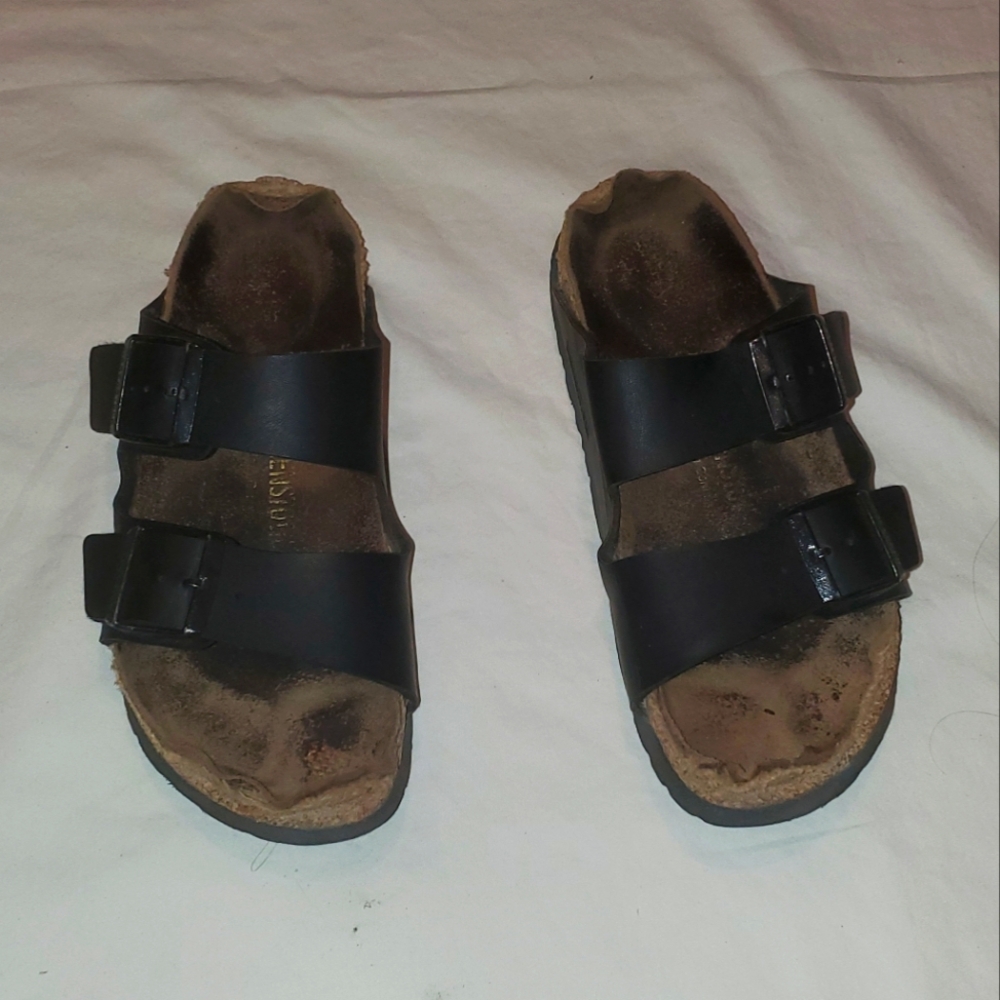 Birkenstock Arizona black leather sandles